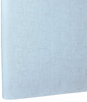 Изображение товара Папір для квітів Multicolor Futura блакитний з сріблястими літерами