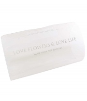 Прозора сумка для квітів Love Flowers срібло