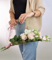 Прозора сумка для квітів прямокутна без напису