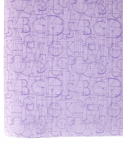 Бумага для цветов Multicolor Futura фиолетовая с синими буквами