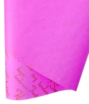 Изображение товара Бумага для цветов Multicolor Love Fantastic  темно-розовая с золотом