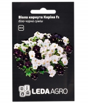 Семена цветов Виола Корина F1 бело-черная 