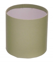 Изображение товара Коробка круглая для цветов светлая оливка из бумаги 100/100 без крышки