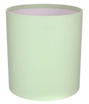 Изображение товара Коробка круглая для цветов фисташковая из бумаги 180/200 без крышки