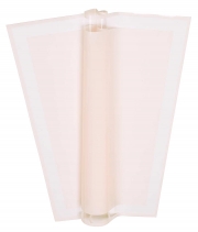 Изображение товара Плёнка в листах для цветов розовая «Рамка прозрачная» 20 шт.