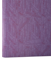 Изображение товара Бумага для цветов Шрифты фиолетовая DEKO