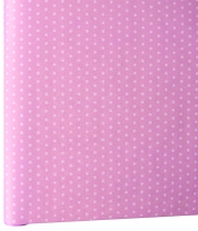 Изображение товара Бумага для упаковки цветов и подарков Розовая Горох мелкий белый DEKO 