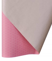 Бумага для упаковки цветов и подарков Розовая Горох мелкий персиковый DEKO 