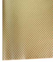 Изображение товара Бумага для цветов коричневая Горох зеленый