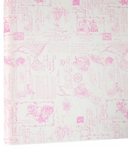 Изображение товара Бумага для упаковки цветов и подарков белая Открытка розовая