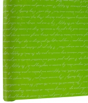 Изображение товара Бумага флористическая Multicolor Письмо салатово-белое