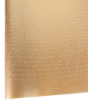 Изображение товара Бумага для цветов коричневая Письмо белое