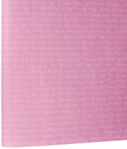 Изображение товара Бумага для цветов розовая Письмо белое DEKO