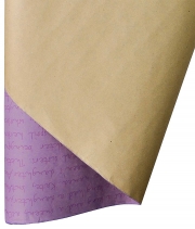 Папір для квітів світло-бузковий Шрифт фіолетовий DEKO
