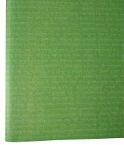 Бумага для цветов зеленая Письмо белое DEKO