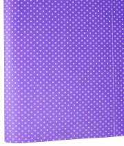 Изображение товара Бумага для упаковки цветов и подарков фиолетовая Горох мелкий белый Multic