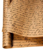 Изображение товара Бумага флористическая Французское Письмо черное