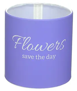Коробка для цветов пластиковая Flowers Save The Day Сирень 100/100