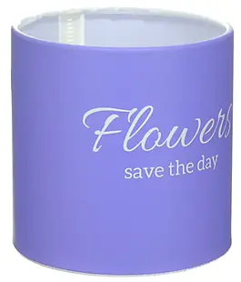 Коробка для цветов пластиковая Flowers Save The Day Сирень 100/100