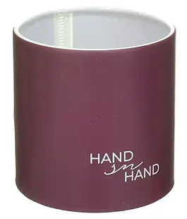 Коробка для цветов пластиковая Hand in Hand Бордо 100/100