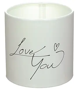 Коробка для цветов пластиковая Love You Белая/Черная 100/100