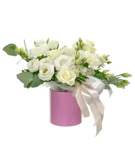 Коробка для цветов пластиковая Original Flower Mood Розовая 100/100