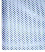 Изображение товара Креп папір білий  з синім горохом