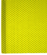 Изображение товара Креп папір жовтий  з зеленим горохом