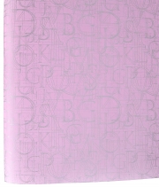 Изображение товара Бумага для цветов Multicolor Futura розовая с серебряными буквами