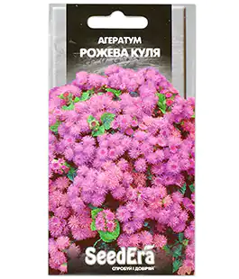 Изображение Агератум Розовый Шар