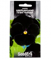 Изображение товара Семена цветов Фиалка Швейцарский гигант черный 