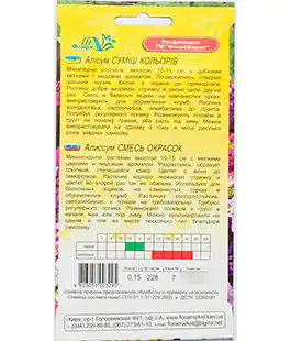 Семена цветов Алиссум ассортимент