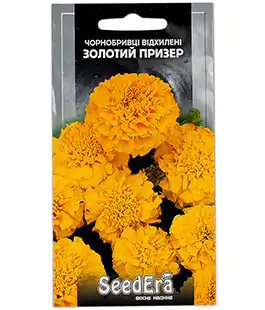 Семена цветов Бархатцы Золотой Призёр