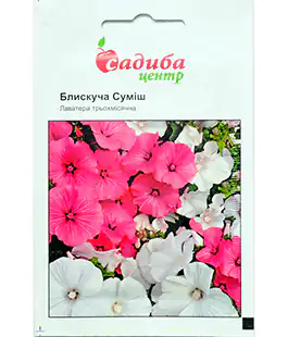 Семена цветов Лаватера Блестящая смесь