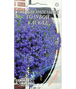 Семена цветов Лобелия Голубой каскад ампельная
