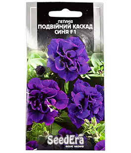 Изображение Семена цветов Петуния Двойной каскад синяя F1