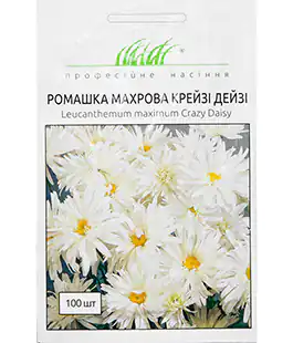 Изображение Семена цветов Ромашка махровая Крейзи