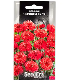 Семена цветов Василек Красный шар