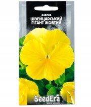 Изображение товара Семена цветов Виола Швейцарский гигант желтый
