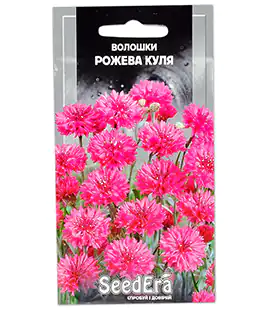 Васильки Розовый шар