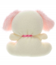 Мягкая игрушка для букетов Мини Собачка белая с розовым ушками 10см