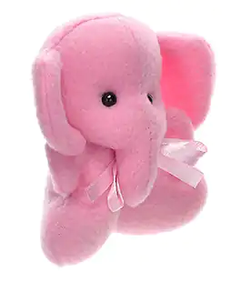 М'яка іграшка для букетів Міні Слонік рожевий 10см