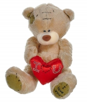 Изображение товара М'яка іграшка Ведмедик Тедді з серцем