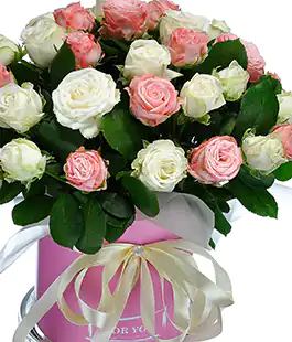 Цветы в коробке - Розовая тишина