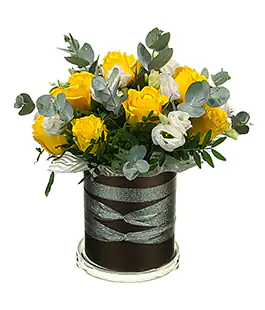Цветы в коробке - Серебряное Солнце