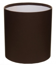 Изображение товара Коробка круглая для цветов коричневая из бумаги 180/200 без крышки