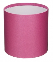 Изображение товара Коробка круглая для цветов малина перламутр из бумаги 100/100 без крышки