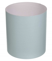 Изображение товара Коробка для цветов круглая Голубая из бумаги 150/170 