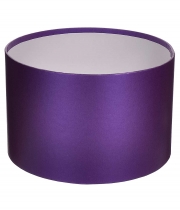 Коробка для цветов круглая темный фиолет из бумаги 200/130