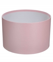 Изображение товара Коробка для цветов круглая розовая из бумаги 250/150